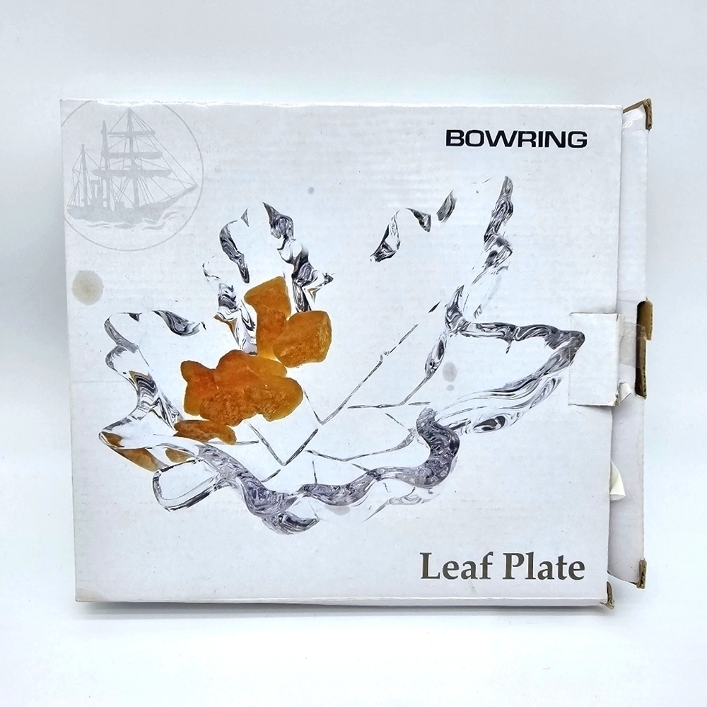 Bowring Glass Leaf Plate
